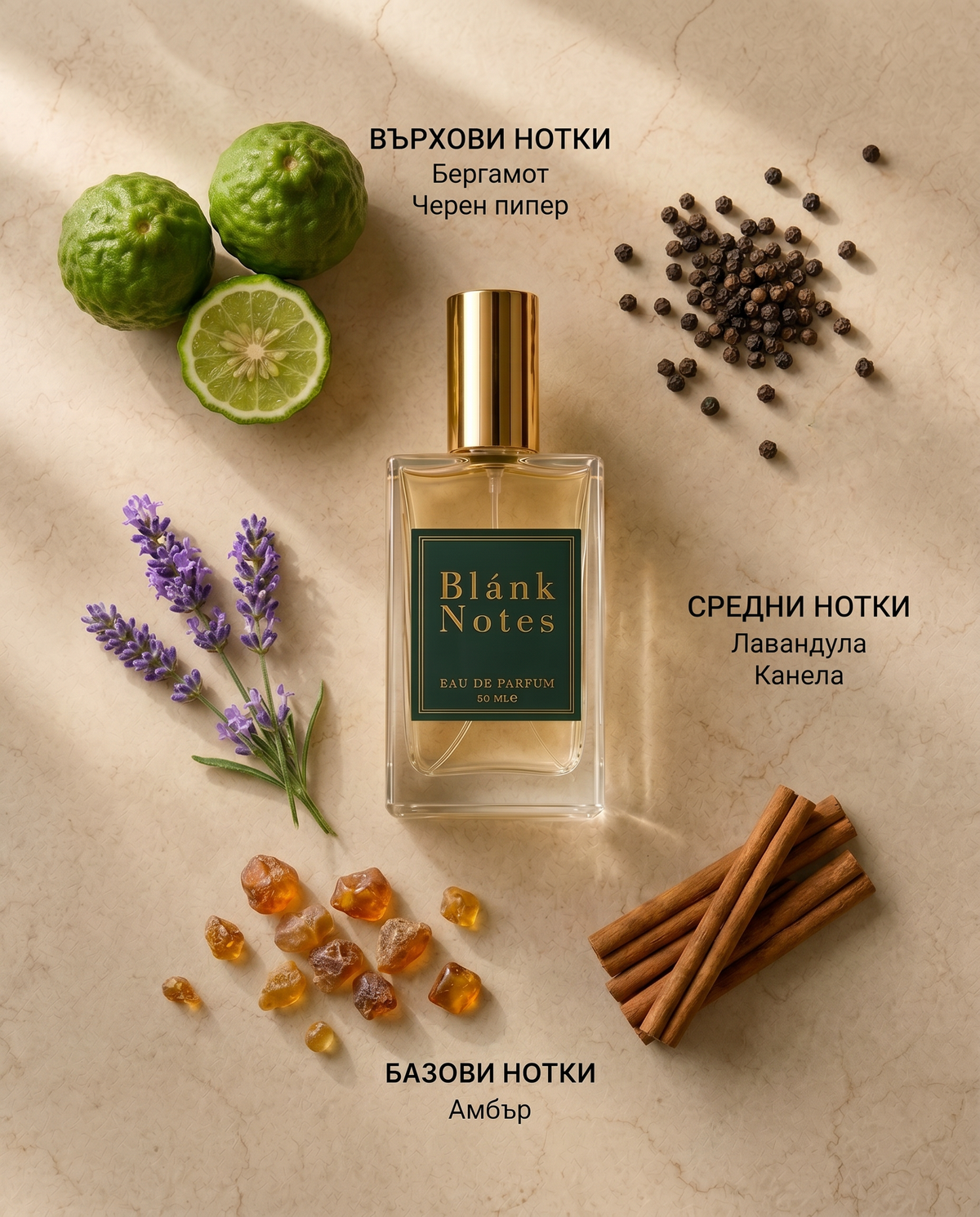 Мъжки Blánk Notes No. 102 - Канела и топла амбра