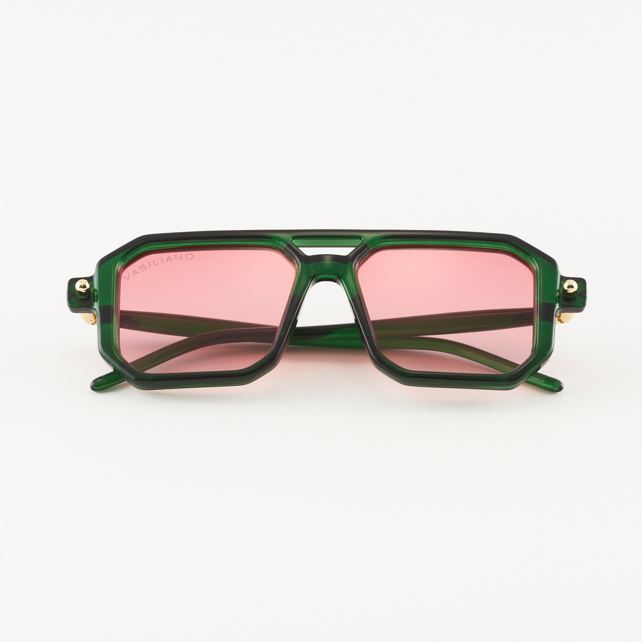 Elion Zielono-Różowe Okulary Przeciwsłoneczne