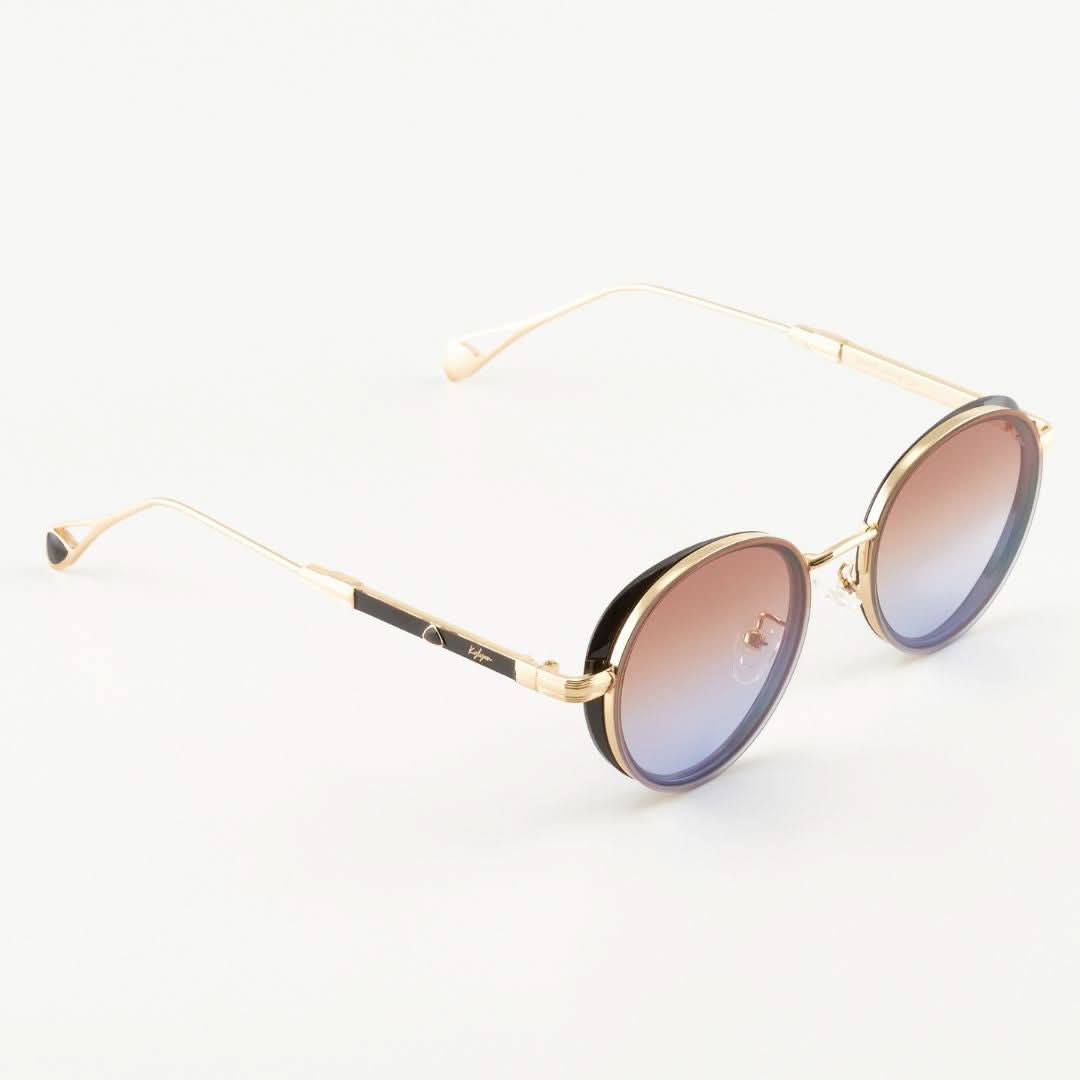 Larissa Brązowo-Niebieskie okulary przeciwsłoneczne