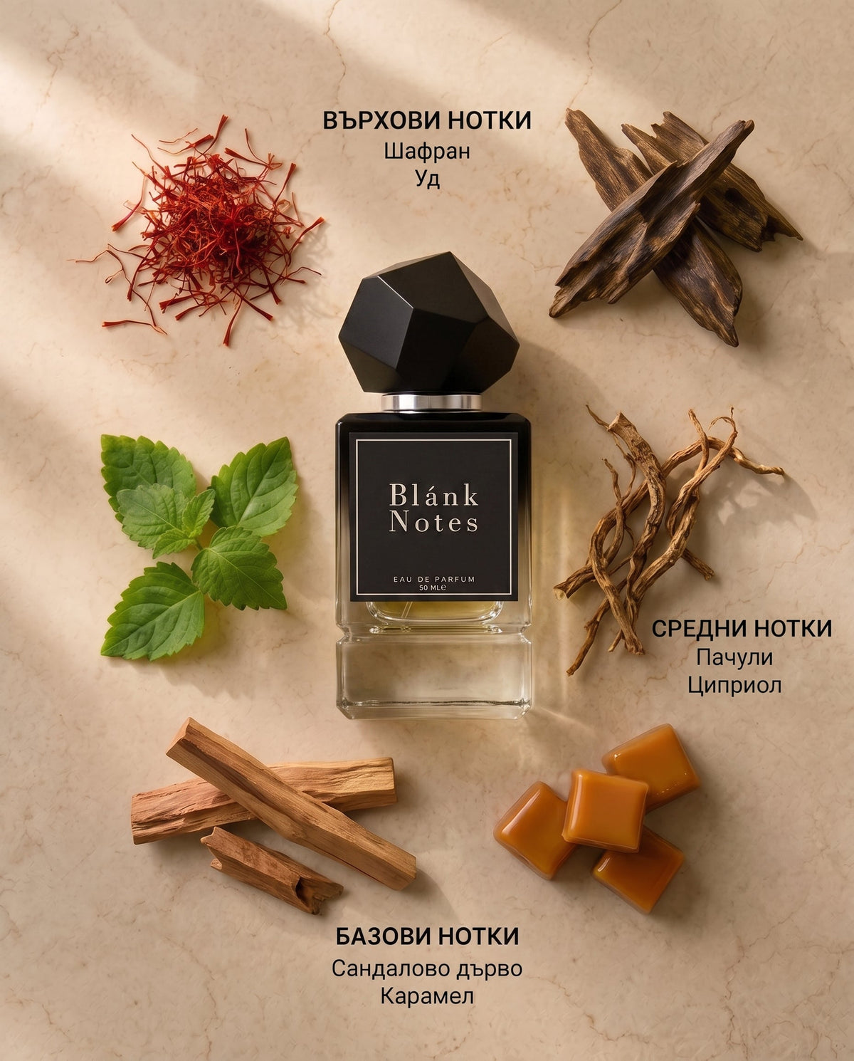 Унисекс Blánk Notes No. 301 - Уд, тамян и шафран