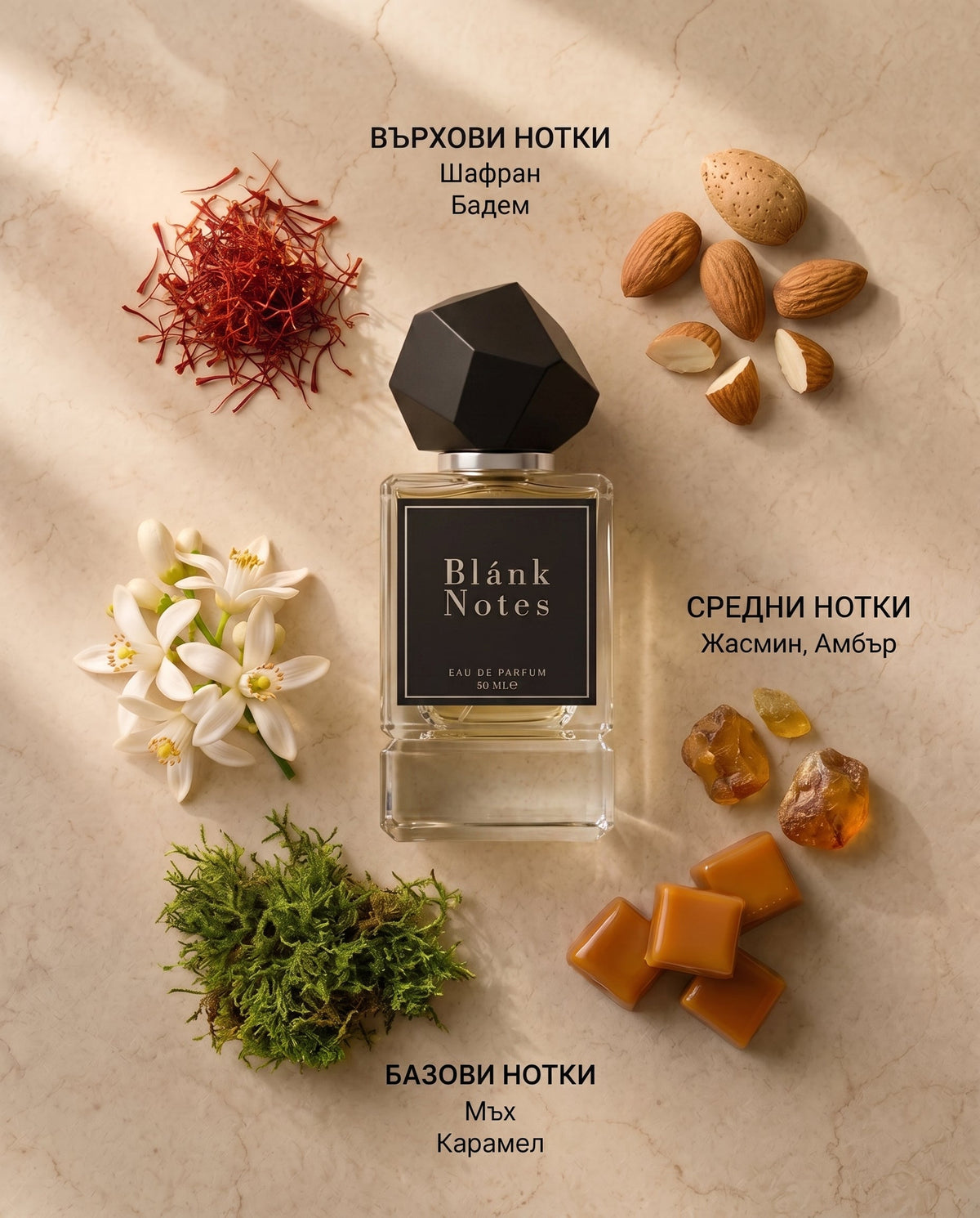 Унисекс Blánk Notes No. 305 - Шафран, бадем и амбра