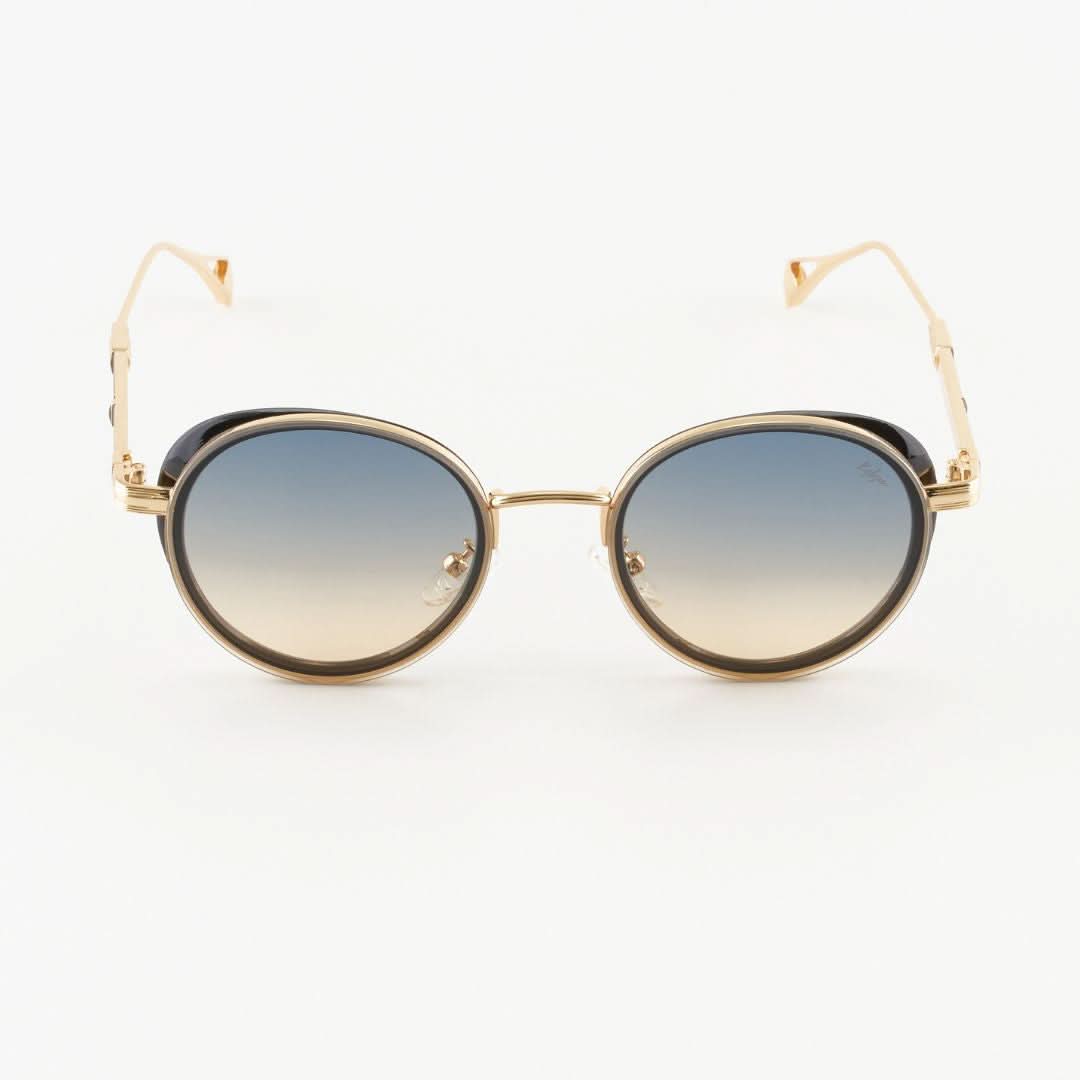 Larissa Niebiesko-Żółte okulary przeciwsłoneczne
