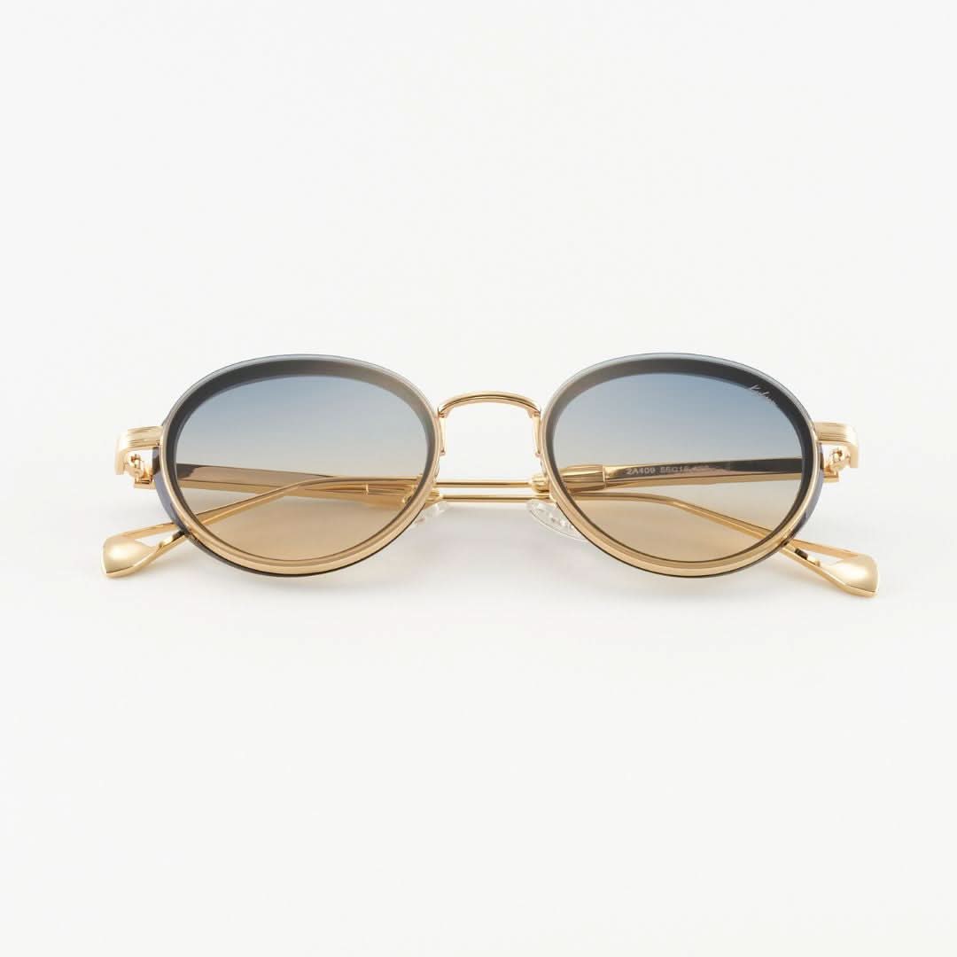Larissa Niebiesko-Żółte okulary przeciwsłoneczne