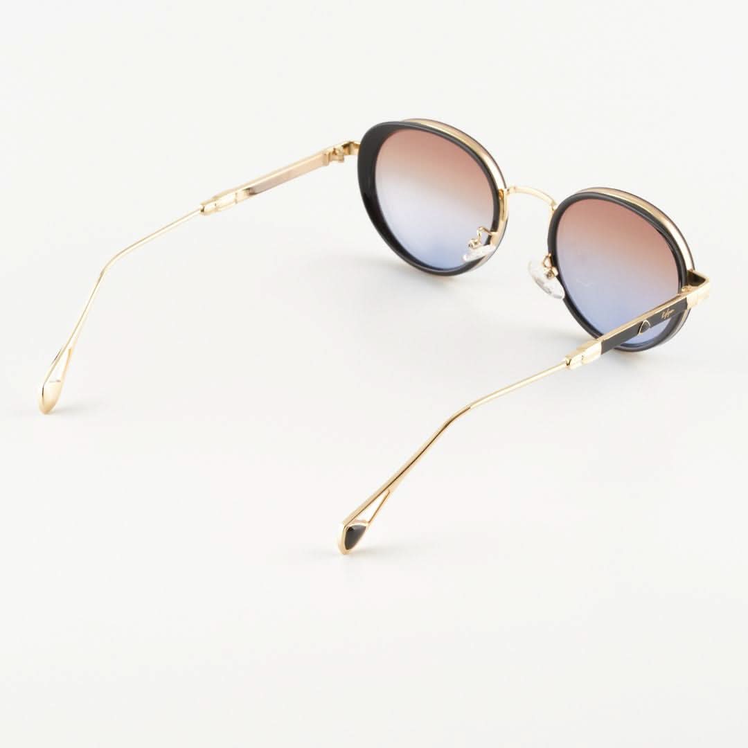 Larissa Brązowo-Niebieskie okulary przeciwsłoneczne